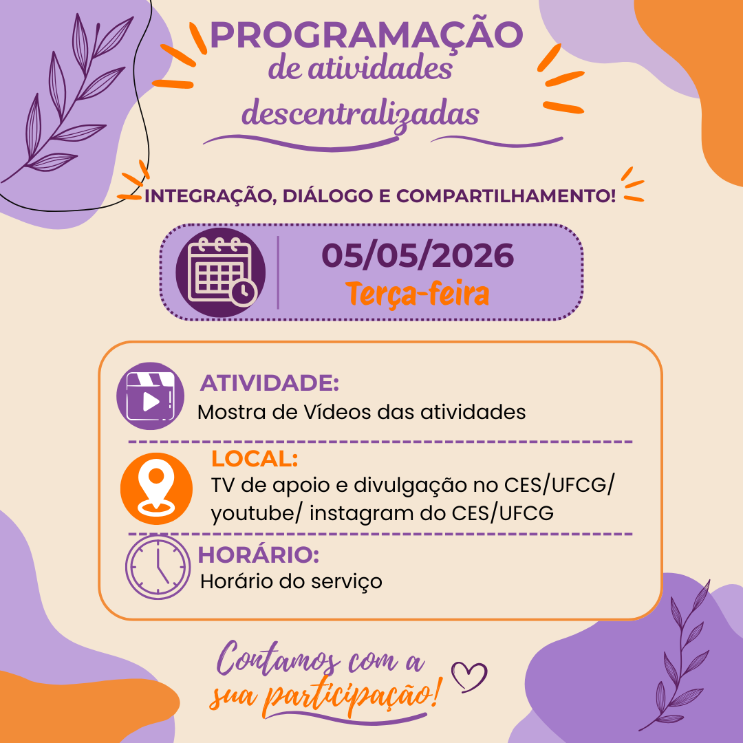 Programação PET Saúde Afirmasus 7